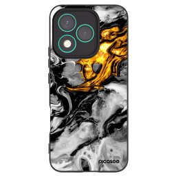 Fekete szilikon tok az alábbi mobiltelefonokra Honor 400 Lite 5G - Black Gold 2