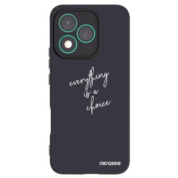 Fekete szilikon tok az alábbi mobiltelefonokra Honor 400 Lite 5G - Everything is a choice
