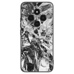 Fekete szilikon tok az alábbi mobiltelefonokra Xiaomi Poco C75 - Chrome