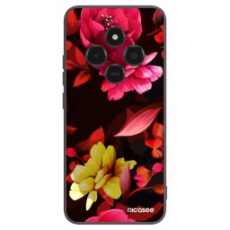 Fekete szilikon tok az alábbi mobiltelefonokra Xiaomi Poco C75 - Dark Peonny