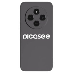 Fekete szilikon tok az alábbi mobiltelefonokra Xiaomi Poco C75 - Picasee - new logo - white