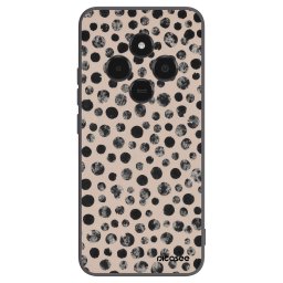 Fekete szilikon tok az alábbi mobiltelefonokra Xiaomi Poco C75 - Dots