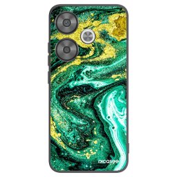 Fekete szilikon tok az alábbi mobiltelefonokra Xiaomi Poco F6 - Green Gold