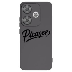 Fekete szilikon tok az alábbi mobiltelefonokra Xiaomi Poco F6 - Picasee - old logo - black