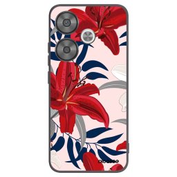 Fekete szilikon tok az alábbi mobiltelefonokra Xiaomi Poco F6 - Red Lily