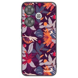 Fekete szilikon tok az alábbi mobiltelefonokra Xiaomi Poco F6 - Purple Leaf