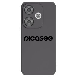 Fekete szilikon tok az alábbi mobiltelefonokra Xiaomi Poco F6 - Picasee - new logo - black