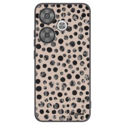 Fekete szilikon tok az alábbi mobiltelefonokra Xiaomi Poco F6 - Dots