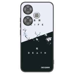 Fekete szilikon tok az alábbi mobiltelefonokra Xiaomi Poco F6 - Life - Death
