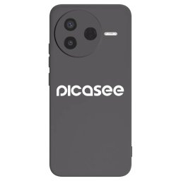 Fekete szilikon tok az alábbi mobiltelefonokra Xiaomi Poco F7 Pro 5G - Picasee - new logo - white