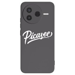 Fekete szilikon tok az alábbi mobiltelefonokra Xiaomi Poco F7 Pro 5G - Picasee - old logo - white