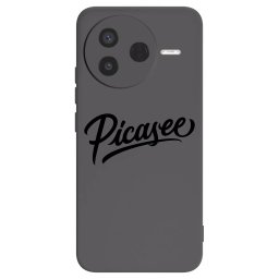 Fekete szilikon tok az alábbi mobiltelefonokra Xiaomi Poco F7 Pro 5G - Picasee - old logo - black