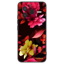 Fekete szilikon tok az alábbi mobiltelefonokra Xiaomi Poco F7 Pro 5G - Dark Peonny