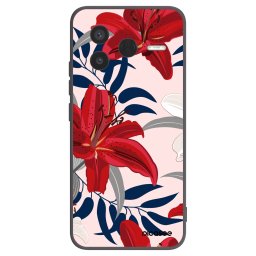 Fekete szilikon tok az alábbi mobiltelefonokra Xiaomi Poco F7 Pro 5G - Red Lily