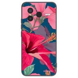 Fekete szilikon tok az alábbi mobiltelefonokra Xiaomi Poco F7 Pro 5G - Hibiscus