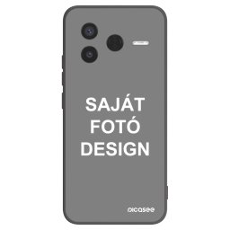 Fekete szilikon tok az alábbi mobiltelefonokra Xiaomi Poco F7 Pro 5G - Saját fotó/motívum