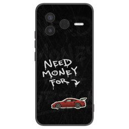 Fekete szilikon tok az alábbi mobiltelefonokra Xiaomi Poco F7 Pro 5G - Track Mode