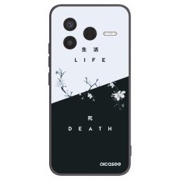 Fekete szilikon tok az alábbi mobiltelefonokra Xiaomi Poco F7 Pro 5G - Life - Death
