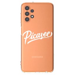 Átlátszó szilikon tok az alábbi mobiltelefonokra Samsung Galaxy A13 5G - Picasee - old logo - white
