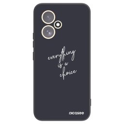 Fekete szilikon tok az alábbi mobiltelefonokra Honor 400 5G - Everything is a choice