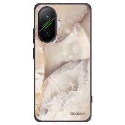 Fekete szilikon tok az alábbi mobiltelefonokra Xiaomi Poco F7 5G - Cream marble