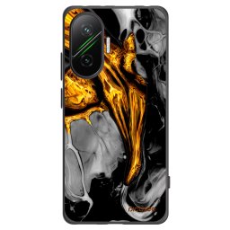 Fekete szilikon tok az alábbi mobiltelefonokra Xiaomi Poco F7 5G - Black Gold
