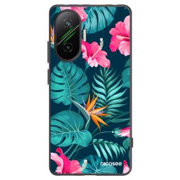 Fekete szilikon tok az alábbi mobiltelefonokra Xiaomi Poco F7 5G - Pink Monstera