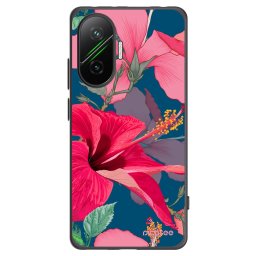 Fekete szilikon tok az alábbi mobiltelefonokra Xiaomi Poco F7 5G - Hibiscus