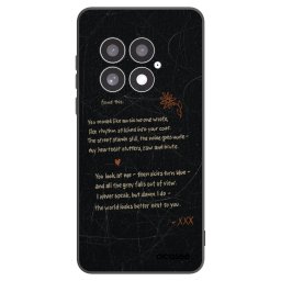 Fekete szilikon tok az alábbi mobiltelefonokra OnePlus 13 5G - POET