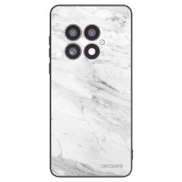 Fekete szilikon tok az alábbi mobiltelefonokra OnePlus 13 5G - White marble