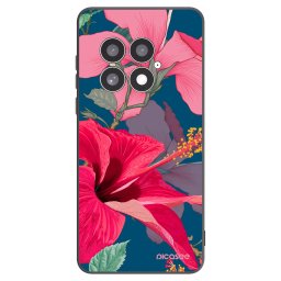 Fekete szilikon tok az alábbi mobiltelefonokra OnePlus 13 5G - Hibiscus