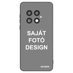 Fekete szilikon tok az alábbi mobiltelefonokra OnePlus 13 5G - Saját fotó/motívum