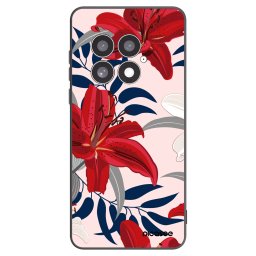 Fekete szilikon tok az alábbi mobiltelefonokra OnePlus 13 5G - Red Lily