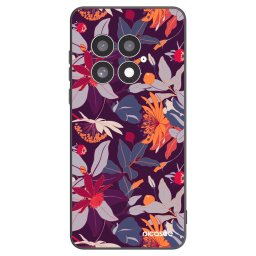 Fekete szilikon tok az alábbi mobiltelefonokra OnePlus 13 5G - Purple Leaf