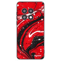 Fekete szilikon tok az alábbi mobiltelefonokra OnePlus 13 5G - Red black