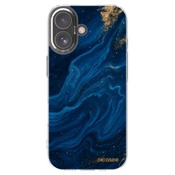 Átlátszó szilikon tok az alábbi mobiltelefonokra Apple iPhone 17 - Blue