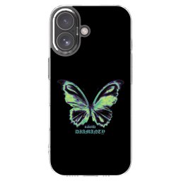 Átlátszó szilikon tok az alábbi mobiltelefonokra Apple iPhone 17 - Diamanty Blue