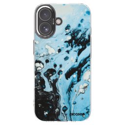 Átlátszó szilikon tok az alábbi mobiltelefonokra Apple iPhone 17 - Organic blue