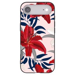 Fekete szilikon tok az alábbi mobiltelefonokra Apple iPhone Air - Red Lily