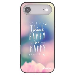 Fekete szilikon tok az alábbi mobiltelefonokra Apple iPhone Air - Think happy be happy