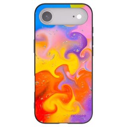 Fekete szilikon tok az alábbi mobiltelefonokra Apple iPhone Air - Bubbles