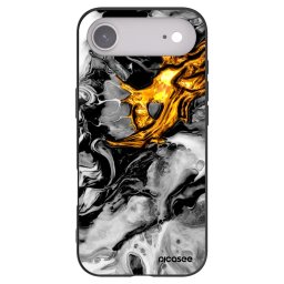 Fekete szilikon tok az alábbi mobiltelefonokra Apple iPhone Air - Black Gold 2