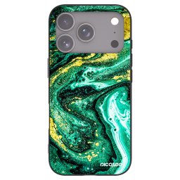 Fekete szilikon tok az alábbi mobiltelefonokra Apple iPhone 17 Pro - Green Gold