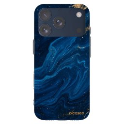 Átlátszó szilikon tok az alábbi mobiltelefonokra Apple iPhone 17 Pro - Blue