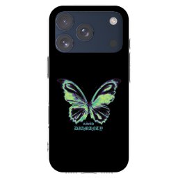 Átlátszó szilikon tok az alábbi mobiltelefonokra Apple iPhone 17 Pro - Diamanty Blue