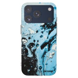 Átlátszó szilikon tok az alábbi mobiltelefonokra Apple iPhone 17 Pro - Organic blue