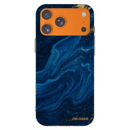 Átlátszó szilikon tok az alábbi mobiltelefonokra Apple iPhone 17 Pro Max - Blue