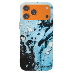Átlátszó szilikon tok az alábbi mobiltelefonokra Apple iPhone 17 Pro Max - Organic blue