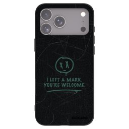 Fekete szilikon tok az alábbi mobiltelefonokra Apple iPhone 17 Pro Max - LEFT A MARK