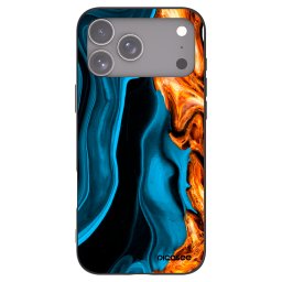 Fekete szilikon tok az alábbi mobiltelefonokra Apple iPhone 17 Pro Max - Gold blue